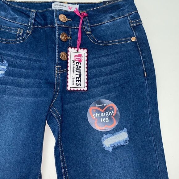 🔥BEAUTEES GIRLS JEANS KIDS SIZE 10 New - Picture 3 of 4